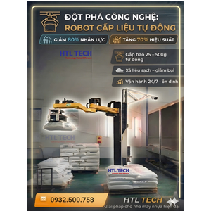 ROBOT GẮP XẢ BAO NGUYÊN LIỆU