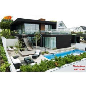 Thiết kế thi công nhà 1 trệt 1 lầu anh Thiện Vũng Tàu