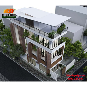 Thi công nhà phố một trệt ba lầu anh Dũng Quận 12