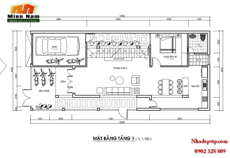 Thi công nhà ở bình dân 1 trệt 2 lầu gia đình anh Bằng Quận 5