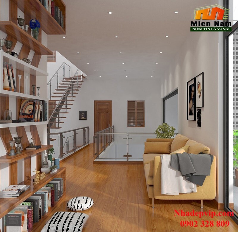 Thi công nhà ở bình dân 1 trệt 2 lầu gia đình anh Bằng Quận 5