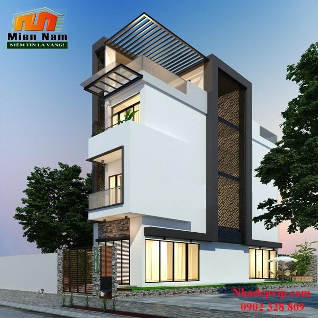 Thiết kế nhà phố 1 trệt 3 lầu gia đình anh Vĩnh chị Mây đường Võ Văn Kiệt, Quận 6 Thiết kế nhà phố 1 trệt 3 lầu gia đình anh Vĩnh chị Mây đường Võ Văn Kiệt, Quận 6