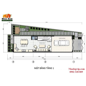 Thiết kế nhà phố 1 trệt 3 lầu gia đình anh Vĩnh chị Mây đường Võ Văn Kiệt, Quận 6