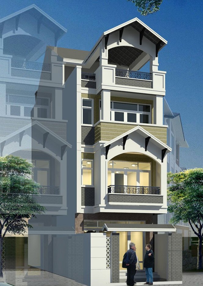 thi cong nha pho co dien