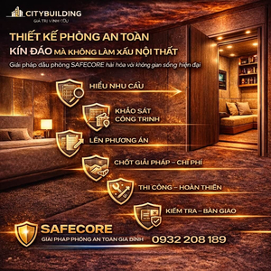THIẾT KẾ PHÒNG AN TOÀN KÍN ĐÁO MÀ KHÔNG LÀM XẤU NỘI THẤT CITYBUILDING