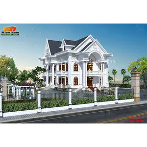 Thiết kế thi công biệt thự cổ điển chú Thập Hóc Môn