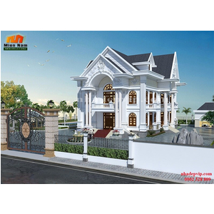 Thiết kế thi công biệt thự cổ điển chú Thập Hóc Môn