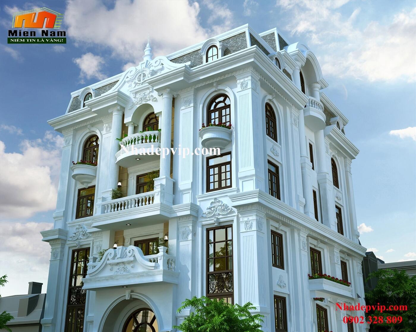 Thiết kế thi công biệt thự cổ điển Anh Thịnh Bình Dương Thiết kế thi công biệt thự cổ điển Anh Thịnh Bình Dương