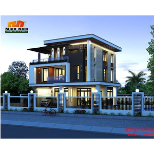 Thiết kế thi công biệt thự phố anh Hòa Tiền Giang