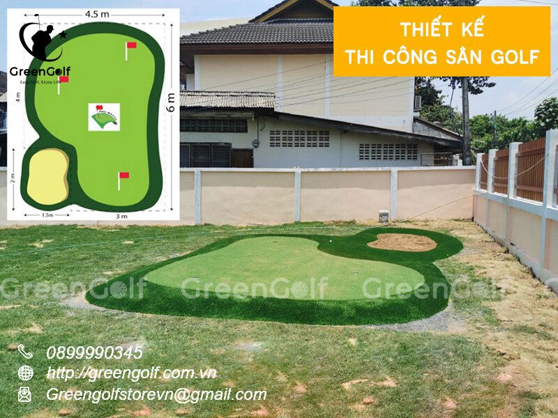 Thiết Kế Thi Công Sân Golf Sân Vườn