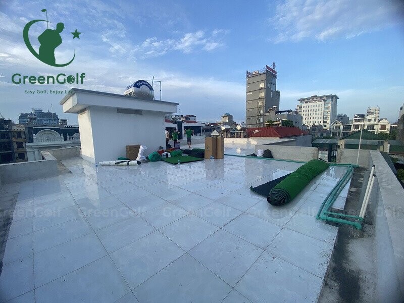 THIẾT KẾ THI CÔNG SÂN TẬP GOLF TRÊN SÂN THƯỢNG TẠI BẮC GIANG