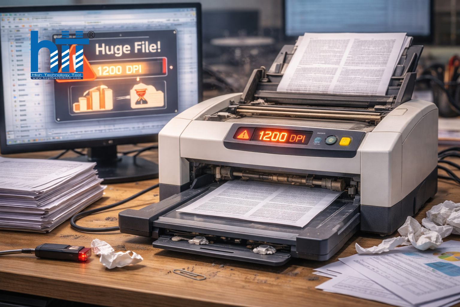 Thiết lập độ phân giải (DPI) quá cao không cần thiết