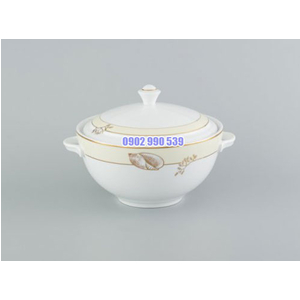 THỐ + NẮP 18CM CAMELLIA HƯƠNG BIỂN KEM