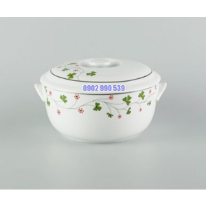 THỐ + NẮP 18CM JASMINE HOA MAY MẮN