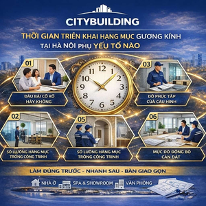 THỜI GIAN TRIỂN KHAI HẠNG MỤC GƯƠNG KÍNH TẠI HÀ NỘI PHỤ THUỘC VÀO YẾU TỐ NÀO