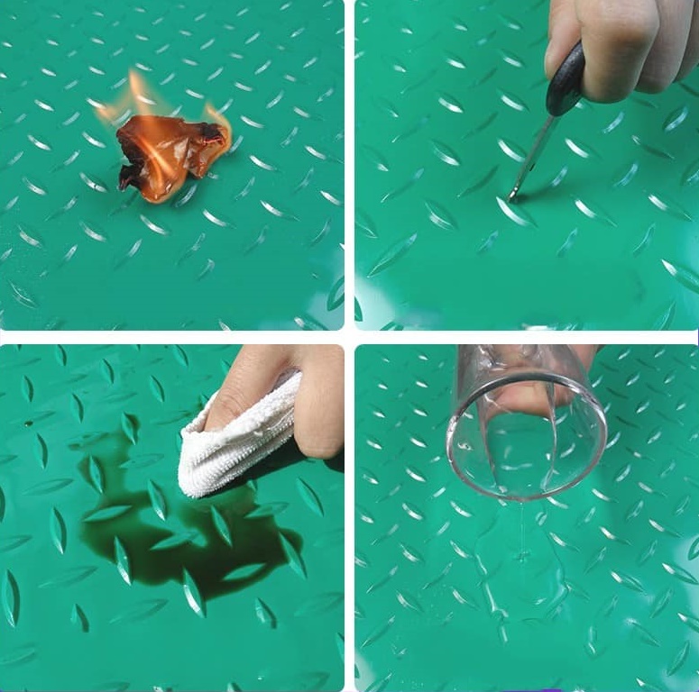 Thảm su trải sàn chống trơn hình thoi lá HN.DNG-002