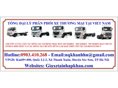 THÔNG BÁO DỪNG HOẠT ĐỘNG ĐẠI LÝ HINO SAO BẮC NHÀ BÈ