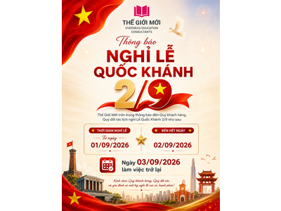 ✨ THÔNG BÁO NGHỈ LỄ QUỐC KHÁNH 2/9 ✨