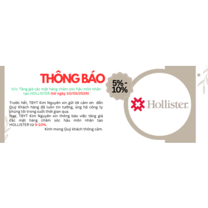 THÔNG BÁO TĂNG GIÁ HÀNG CHĂM SÓC HẬU MÔN NHÂN TẠO HOLLISTER