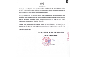 Thông Báo Tăng Giá Sản Phẩm