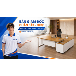 Bàn Giám Đốc -chân sắt - DK03