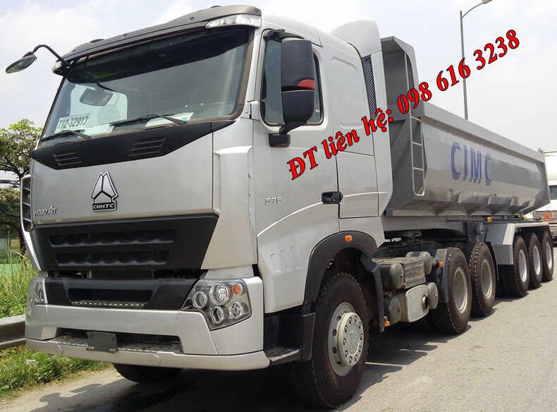 Thông số KT Mooc Ben CIMC 24 m3, tải trọng 30.850 kg nhập khẩu nguyên chiếc từ Trung Quốc giá tốt