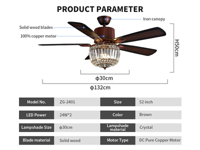 QUẠT TRẦN ĐÈN PHA LÊ TB- CFL 2401