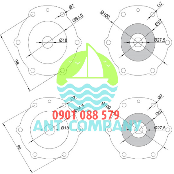 Thông số kỹ thuật Màng van giũ bụi MD140S 1-1/2"  CQHN Z40