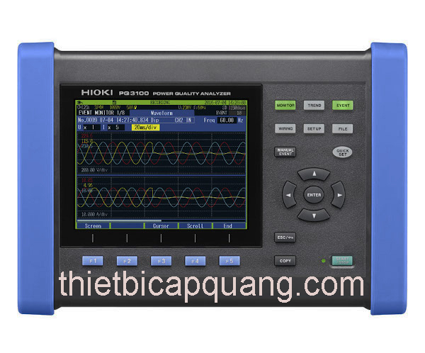Thông số kỹ thuật máy đo lượng điện năng Hioki PQ3100
