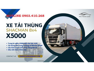Thông số xe tải 4 chân SHACMAN X5000 Euro 5 - Thùng dài 9,8m, công suất 340 PS nhập khẩu mới nhất 2022 - Hotline 0903.410.268