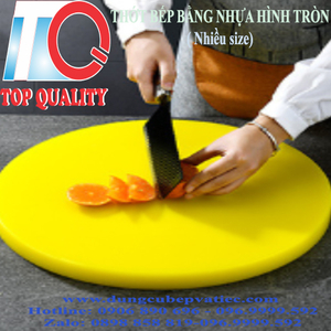 Thớt Nhựa Tròn 6 Màu – Độ Dày Từ 2cm Đến 15cm, Giải Pháp Chuyên Nghiệp Cho Mọi Gian Bếp