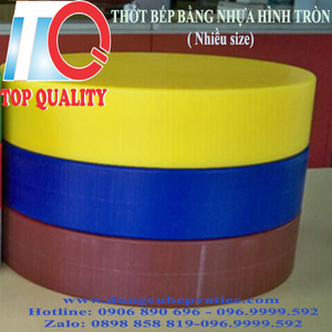 Thớt Nhựa Tròn 6 Màu – Độ Dày Từ 2cm Đến 15cm, Giải Pháp Chuyên Nghiệp Cho Mọi Gian Bếp