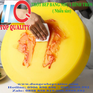 Thớt Nhựa Tròn 6 Màu – Độ Dày Từ 2cm Đến 15cm, Giải Pháp Chuyên Nghiệp Cho Mọi Gian Bếp
