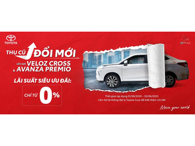 Thu cũ đổi mới – Lên đời Veloz Cross & Avanza Premio với lãi suất chỉ từ 0%/năm