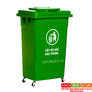THÙNG RÁC CÔNG CỘNG 90L NẮP KÍN - 503K