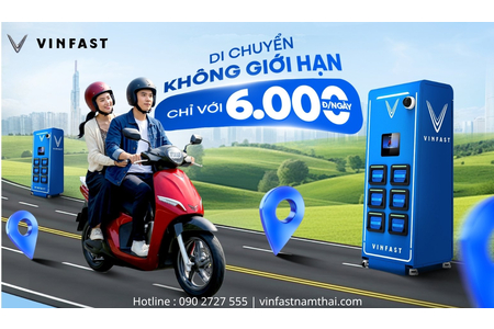 Thuê Pin Xe Máy Điện VinFast Từ 6.000đ/Ngày | VinFast Nam Thái