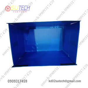 THÙNG NHỰA CARTON ĐÁY XẾP (XANH)