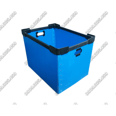 THÙNG NHỰA NẸP GÓC, ĐÁY XẾP TỰ ĐỘNG 400x350x370MM