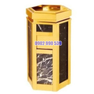 Thùng đựng rác đá hoa cương hình lục giác