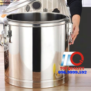 Thùng giữ nóng cơm 03 lớp bằng inox