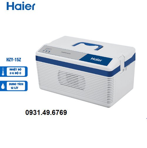 THÙNG GIỮ LẠNH VACXIN 12 LÍT 2-6 ĐỘ HAIER HZY-15Z