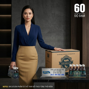 Thùng Nước Mắm Hạnh Phúc 60 độ đạm lốc 10 chai( Thùng 10 Lốc)