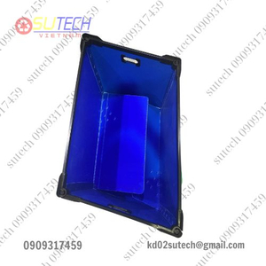 Thùng nhựa đáy xếp tự động, có thanh nẹp miệng, có namecard - TNDXCN - 01