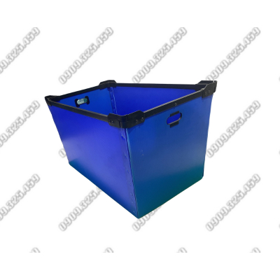 THÙNG NHỰA NẸP GÓC, ĐÁY XẾP TỰ ĐỘNG 670x420x485x4MM