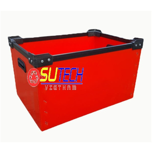 Thùng nhựa cố định màu đỏ