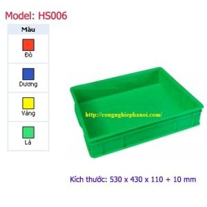Thùng nhựa đặc HS006