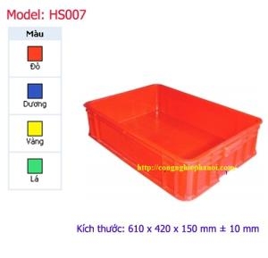 Thùng nhựa đặc HS007