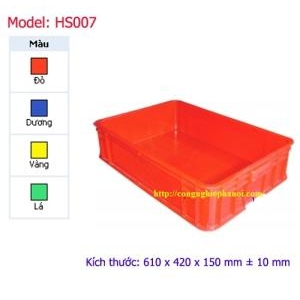 Thùng nhựa đặc HS007