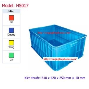 Thùng nhựa đặc HS017