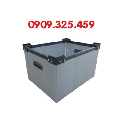 THÙNG NHỰA ĐÁY CỐ ĐỊNH 610 x 380 x 400MM